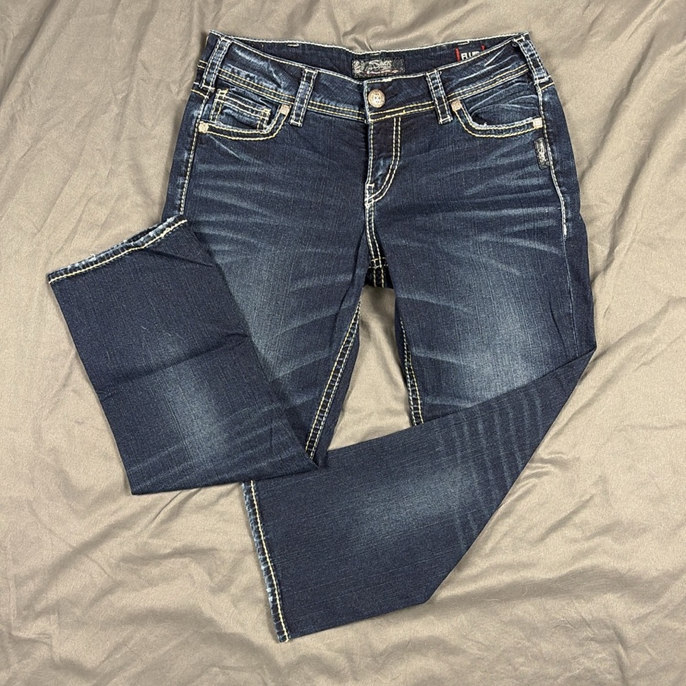 Silver Suki Mid Capri | W32/L22.5